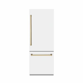 ZLINE Autograph Edition GRBIVZWM30G - 30 Inch Built-In Bottom-Freezer Refrigerator