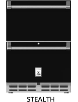 Hestan GRFR24BK - Outdoor Refrigerator and Freezer Drawer with 5.2 cu. ft. Storage Capacity