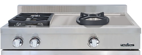 Capital GRT362WN - 36 Inch Gas Rangetop with 2 Sealed Burners