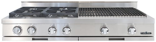 Capital GRT484BBN - 48 Inch Gas Rangetop with 4 Sealed Burners &amp; 24" BBQ Grill