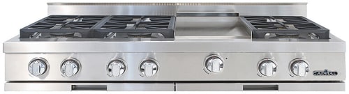 Capital GRT484G2N - 48 Inch Gas Rangetop with 6 Sealed Burners &amp; Thermo-Griddle™