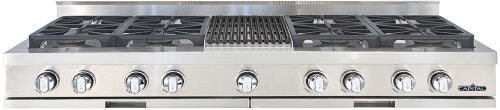 Capital GRT604B4N - 60 Inch Gas Rangetop with 8 Sealed Burners &amp; BBQ Grill