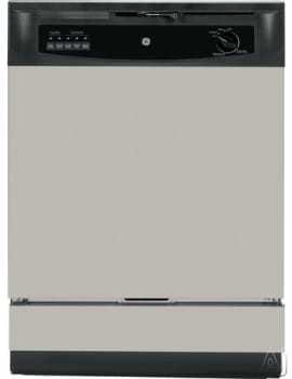 Ge Gsd3340ksa 24 Inch Full Console Dishwasher With 12 Place Setting Capacity 5 Wash Cycles 62 Dba Heavy Wash Hot Start Piranha Hard Food Disposer And Energy Star Qualification Silver