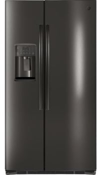 Ge Gse25hblts 36 Inch Side By Refrigerator With 25 4 Cu Ft Ge Gse25hblts Front View