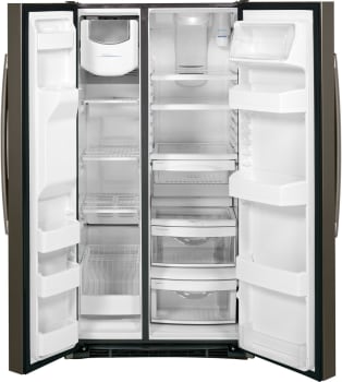 GE GSS25GMHES 36 Inch Freestanding Side by Side Refrigerator with 25.32 ...