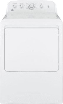 GE GTX42GASJWW 27 Inch Gas Dryer with 6.2 Cu.ft Capacity, 120-Ft