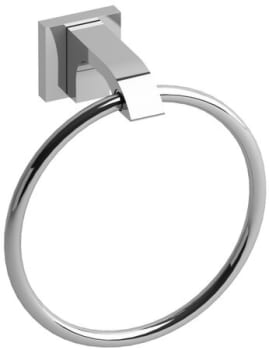 Rohl Zendo ZO7C - 6 1/2 Inch Wall Mounted Towel Ring in Chrome