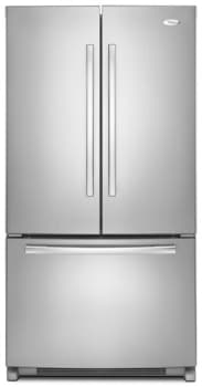 Whirlpool Gx5fhdxvy 24 8 Cu Ft French Door Refrigerator With Spillproof Shelves Factory Installed Icemaker And Automatic Defrost Monochromatic Stainless Steel