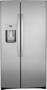 GE GZS22IYNFS - 21.8 Cu. Ft. Counter-Depth Fingerprint Resistant Side-By-Side Refrigerator