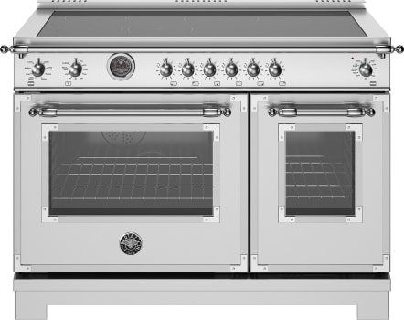 Bertazzoni Heritage Series HER486IGFEPXT - 48 Inch Freestanding Induction Range with 6 Elements in Front View