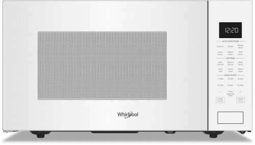 Whirlpool WMCS7022RW 1.6 cu. ft. Countertop Microwave Oven with 1 200 Watts Sensor Cooking Steam Clean Dishwasher Safe Turntable Optional Built In Trim Kit and ADA Compliant White