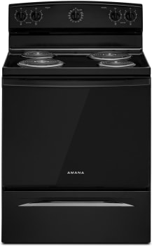 Amana ACR4203MNB 30 Inch Freestanding Electric Range with 4 Coil