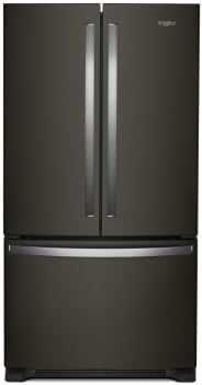 Whirlpool Counter-Depth French Door Bottom Mount Refrigerator in Print Resist Blk Stnlss on Fridge.com