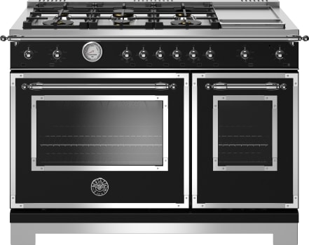 Bertazzoni Heritage Series HERT486GGASNETLP - Nero Matt Front View