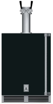 Hestan GFDSL242BK - 24" Outdoor Double Faucet Beer Dispenser - Left Hinge