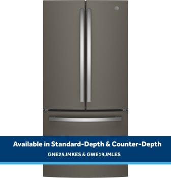 GE GWE19JMLES - Counter-Depth French-Door Refrigerator