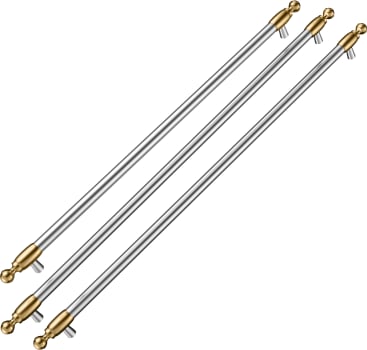 Bertazzoni Heritage Series HK36HERFDBXGV - Handle Kit for 36 Inch Built-In French Door Refrigerator - Heritage Series with Gold Accents
