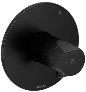 Rohl Parabola™ TPB45BK - Parabola™ Single Knob Handle Thermostatic and Pressure Balance Trim with 5 Functions in Black