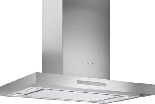 Thermador Masterpiece Series HMIB36WS - 36 Inch Island Mount Smart Range Hood With 4-Speed/600 CFM Blower in Angled View