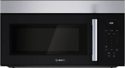 Bosch 100 Series HMV1055U - 30 Inch Over-the-Range Microwave in Front View