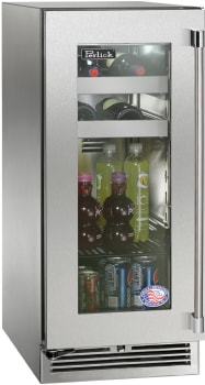 Perlick Signature Marine HP15BM43L - 15 Inch Built-In Under Counter Beverage Center in Front View