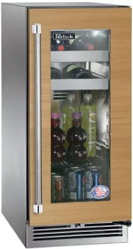 Perlick Signature Marine HP15BM44R - 15 Inch Built-In Under Counter Beverage Center in Front View