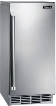 Perlick Signature Series HP15CUR - 15 Inch Freestanding/Built-In Undercounter Cubelet Ice Maker in Front View