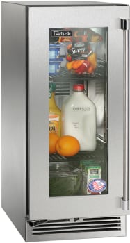 Perlick Signature Marine HP15RM43L - 15 Inch Built-In Undercounter Refrigerator in Front View