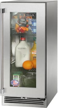 Perlick Signature Marine HP15RM43RL - 15 Inch Built-In Undercounter Refrigerator in Front View