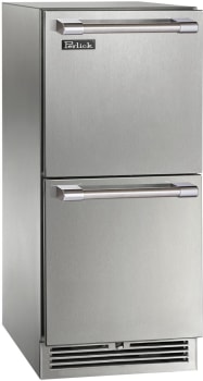 Perlick Signature Marine HP15RM45 - 15 Inch Built-In Undercounter Refrigerator Drawers in Front View