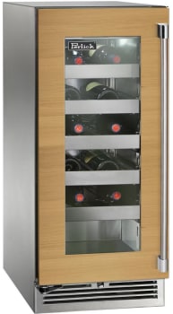 Perlick Signature Marine HP15WM44LL - 15 Inch Under Counter Single Zone Wine Cooler in Front View