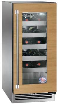 Perlick Signature Marine HP15WM44RL - 15 Inch Under Counter Single Zone Wine Cooler in Front View