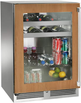 Perlick Signature Series HP24BM44LL - 24 Inch Panel Ready Built-In Undercounter Single Zone Beverage Center in Front View