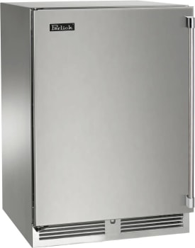 Perlick Signature Marine HP24CM41LL - 24 Inch Built-In Undercounter Dual-Zone Refrigerator/Wine Reserve in Front View