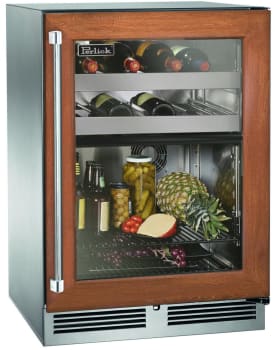 Perlick Signature Marine HP24CM44RL - 24 Inch Built-In Undercounter Dual-Zone Refrigerator/Wine Reserve in Front View