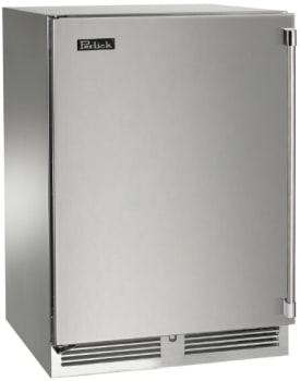 Perlick Signature Marine HP24DM41LL - 24 Inch Undercounter Dual-Zone Wine Cooler in Front View