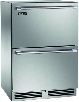 Perlick Signature Series HP24FM45DL - 24 Inch Built-In Undercounter Freezer Drawer in Front View