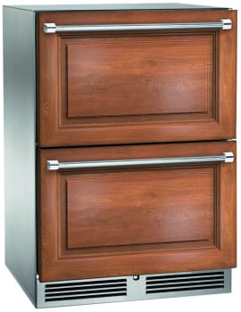 Perlick Signature Series HP24FM46DL - 24 Inch Built-In Undercounter Freezer Drawer in Front View