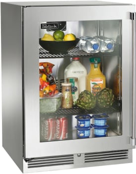 Perlick Signature Series HP24RM43LL - 24 Inch Built-In Undercounter Refrigerator in Front View
