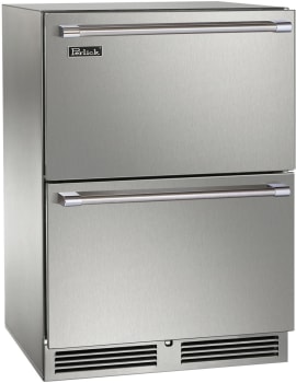 Perlick Signature Series HP24RM45 - 24 Inch Built-In Undercounter Refrigerator Drawer in Front View