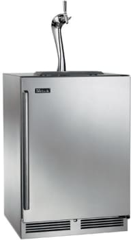 Perlick Hp24ts32r1a 24 Inch Built In Indoor Beer Dispenser With 1 4 Barrel Capacity 995 Btu Compressor Adara Tower Flow Control Faucet Rapidcool Forced Air Refrigeration System Optional Door Lock Digital Control Module Panel