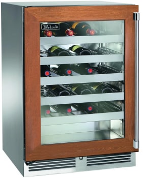 Perlick Signature Series HP24WM44LL - 24 Inch Undercounter Single Zone Wine Cooler in Front View