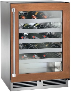 Perlick Signature Series HP24WM44RL - 24 Inch Undercounter Single Zone Wine Cooler in Front View
