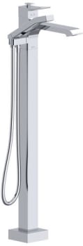Rohl Zendo TZO39C - Single Hole Floor Mount Tub Filler Trim in Chrome