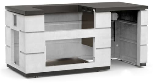 Fire Magic ID790WAR115BA - Contemporary Pre-Fab Complete Outdoor Kitchen Island with Grill