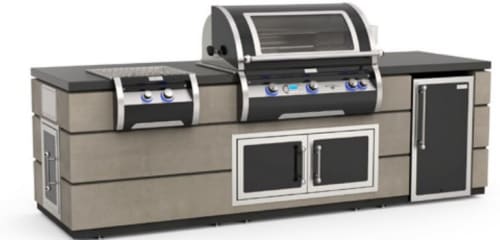 Fire Magic ID790SMR115BA - Contemporary Island w/ Refrigerator Cut-Out
