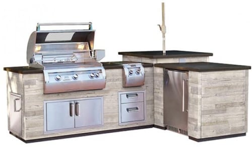 Fire Magic IL660SPD116BA - Fire Magic L-Shaped SP Island with Pantry Door Cut-Out