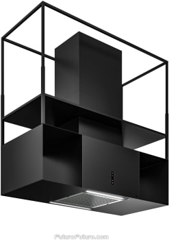 Futuro Futuro Knox Series IS48KNOXGM - 48 Inch Knox Island Mount Range Hood in Front Angled View
