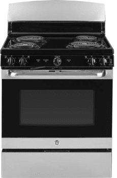 GE 30 in. 5.0 cu. ft. Oven Freestanding Electric Range with 4 Coil Burners  - Stainless Steel