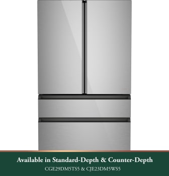 Cafe CGE29DM5TS5 - 28.7 Cu. Ft. Smart 4-Door French Door Dual-Dispense AutoFill Pitcher Refrigerator